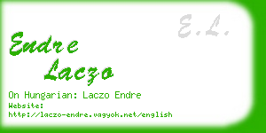 endre laczo business card